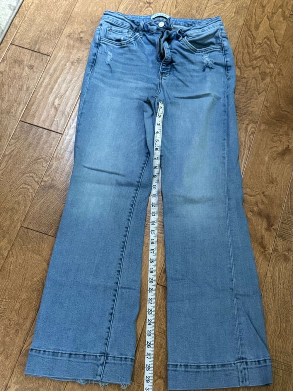 Lovervet Women’s Light Wash Trouser Flare Jeans